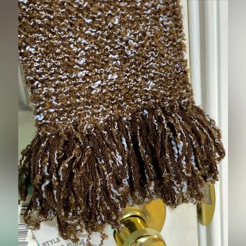 One Girl Who LADIES’ BROWN & BLUE FRINGED CARDIGAN Size SMALL NEW NWT - Picture 4 of 8